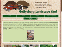 Tablet Screenshot of gettysburglandscapeyard.com